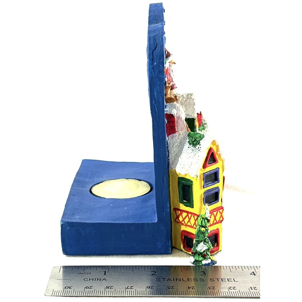 The Magic of Candlelight Handpainted Christmas Holiday Candle Holder - Picture 10 of 10